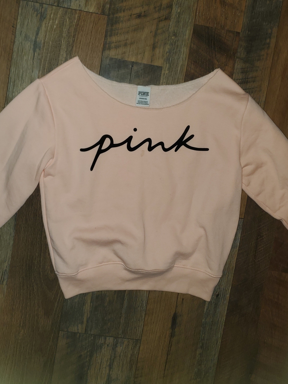 PINK Victoria's Secret Pink Crew Sweatshirt with Black Script